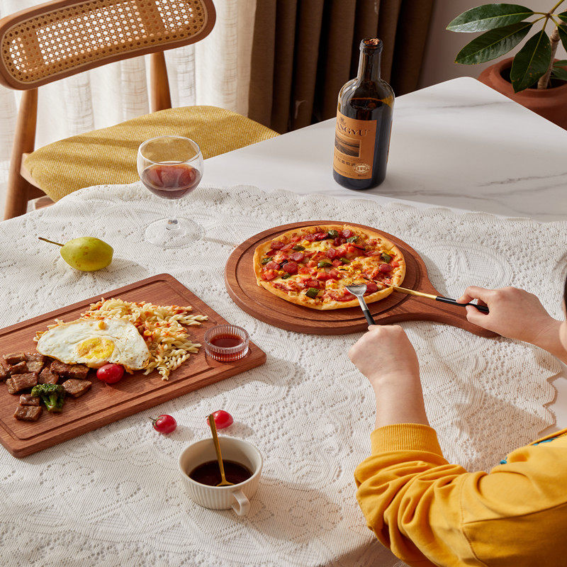 实木牛排餐盘日式木质披萨盘牛扒木板餐具木盘子木头托盘西餐摆盘,淘宝优惠券,粉丝福利购,淘宝优惠卷