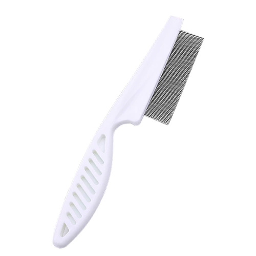 Pet Cat, рот собаки собаки расчесывал густые зубы, маленький ряд расчесывает глаза, чиляя лицо лица, расческа блох.