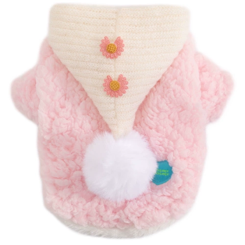 Кошачья одежда зимняя толстая котенок голубая кошачья ткань куколка короткая нога кошачья анти -харта