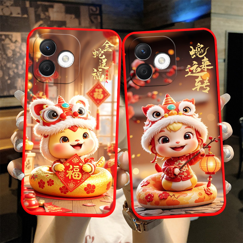 荣耀x60i手机壳LYN-AN00新年全包款LYN-ANo0防摔x60i女ryx60l男软硅胶可爱高颜值