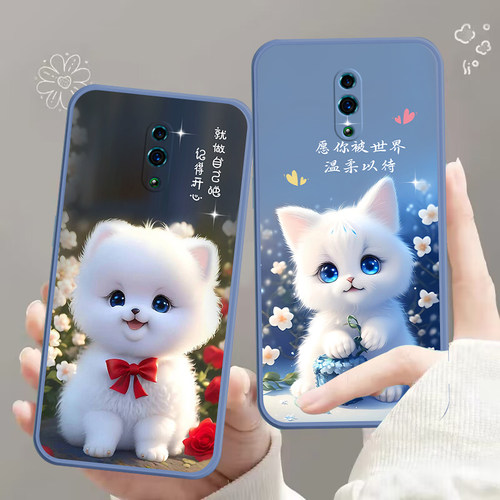 OPPOReno手机壳PCAM00软套reno磨砂pcat00防摔男女全包边网红可爱保护套 - 图1