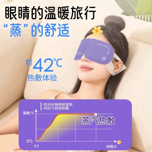 叶黄素蒸汽眼罩官方旗舰店正品第一名眼部热敷助眠睡觉发热护眼贴 - 图3
