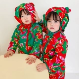 Зимний детский комплект, куртка, штаны подходит для мужчин и женщин, увеличенная толщина