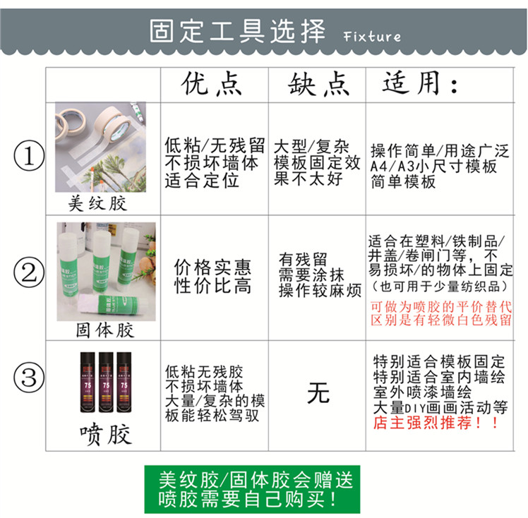 仙人掌 植物创意手绘DIY井盖大型镂空模板卡通图案遮蔽板涂色工具 - 图0