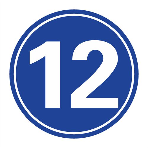 圆形1栋2栋3栋5栋6幢1号楼2号楼 厂区外墙小区栋幢号牌数字号码牌夜光反光定制亚克力标识座位号贴定制定做 - 图3
