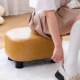 Leather stool, household coffee table stool, living room sofa stool, door entry shoe stool, modern simple creative low stool