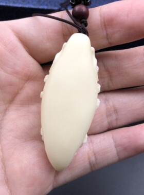 天然象牙果观音吊坠千手观音项链吊坠毛衣链挂坠情侣招财平安送礼