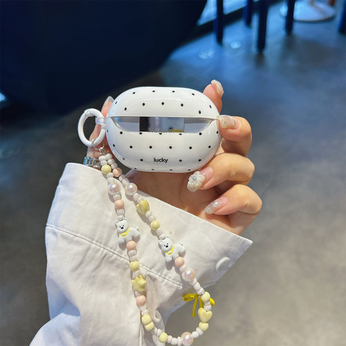 适用于华为freebuds6i耳机保护壳se3立体波点西高地freebudspro4代轻薄服帖保护壳freeclip日韩风软壳防摔6代 - 图3