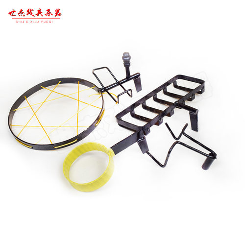 锣架铜锣架子不锈钢戏剧锣架一打三铜器架子锣镲组合架折叠可调升 - 图1