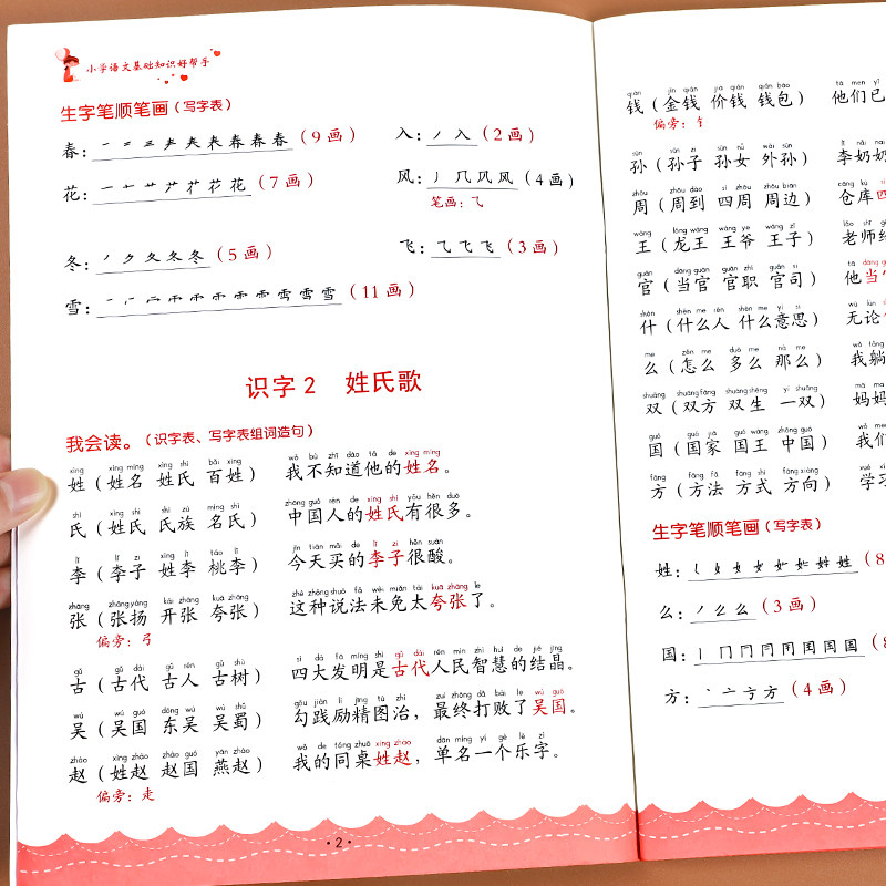 一年级下册生字组词造句阅读本语文基础知识大全汉字笔画笔顺词语句子积累手册上册人教版语文同步练习册题写字表汉语拼音专项训练