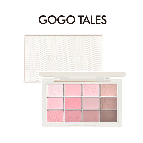 GOGO TALES戈戈舞粉雾少女12色眼影盘奶茶大地色网红珠光哑光细闪 - 图3