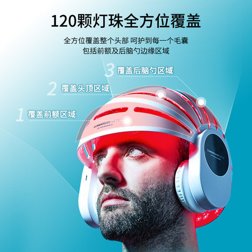 CURRENTBODY生发仪头盔防脱控油密发红光健发帽 - 图3