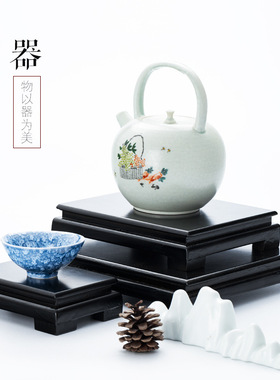 石头底座托架长方形工艺品佛像砂壶盆景奇石花瓶花盆底座托架实木