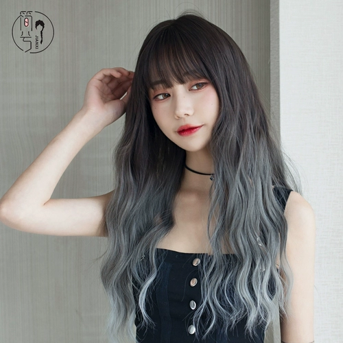 Кудрявый парик, европейский стиль, градиент, средней длины