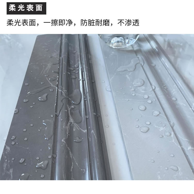 新款大理石踢脚线石材地脚砖卫生间阳台纯白黑色客厅通体瓷砖收边 - 图2