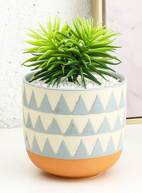 ins北欧创意陶瓷花瓶简约酒店样板房装饰摆件组合家居客厅插花器