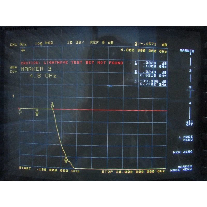 RLC F-3751 DC-4800MHz DC-4.8GHz SMA公-SMA母 射频 低通滤波器 - 图2