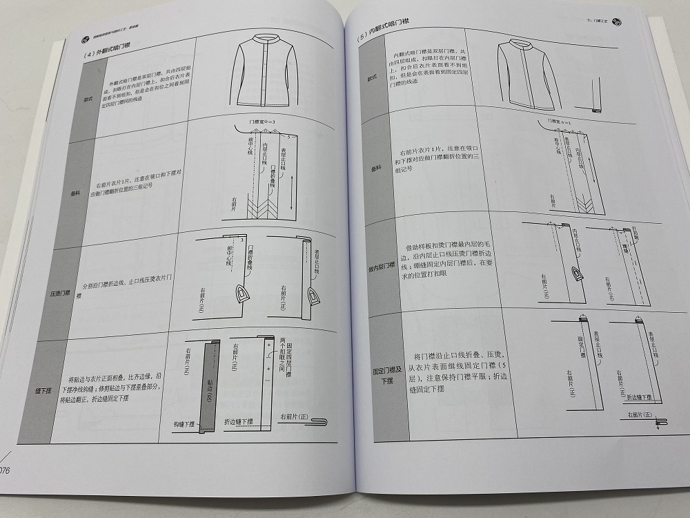 正版2册 图解服装裁剪与缝纫工艺 成衣篇基础篇 半身连衣裙衬衫裤装汉服款式图结构图纸样排料图缝制设计工艺技术技巧图解教程书籍 - 图2