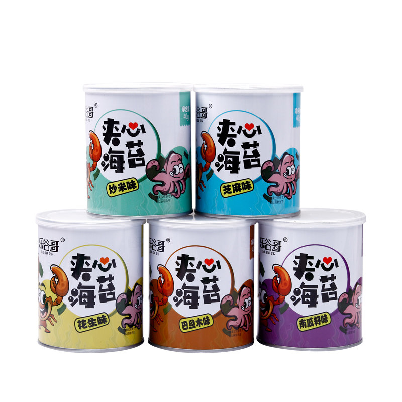 【40g*5罐】乐谷哥脆儿童即食海苔 乐谷哥海苔系列