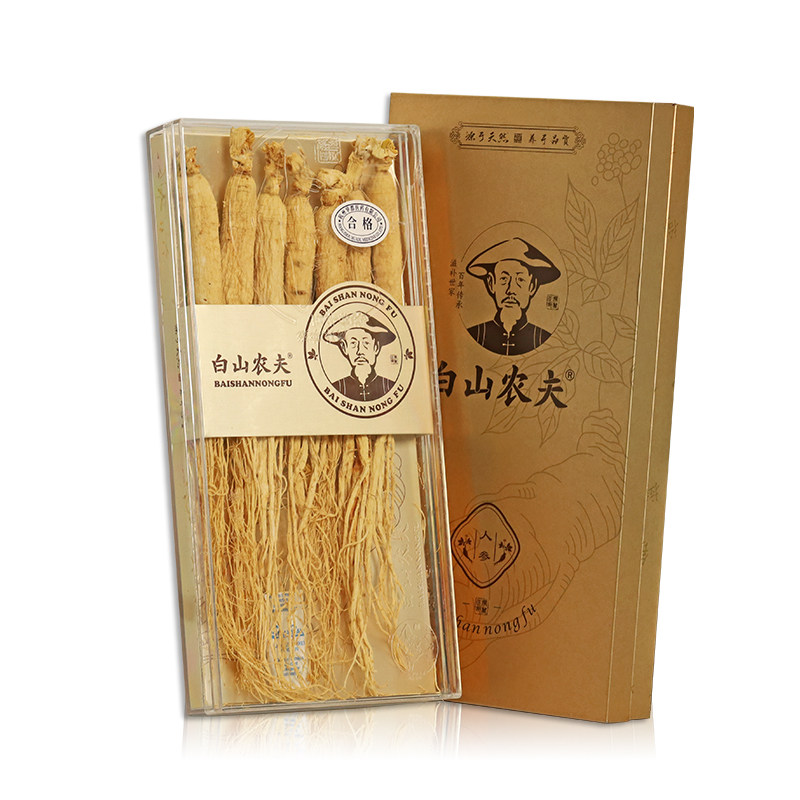 白山农夫长白山正品干参整支生晒参 白山农夫人参/园参及其制品