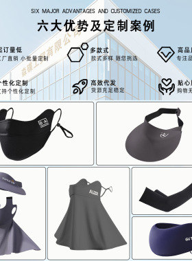 防晒面罩透气护眼角夏季防紫外线冰丝口罩女护颈一体原纱遮阳脸罩