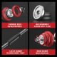 Electroplated solid dumbbell pure iron barbell set