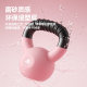 Solid cast iron plastic dipped kettlebell
