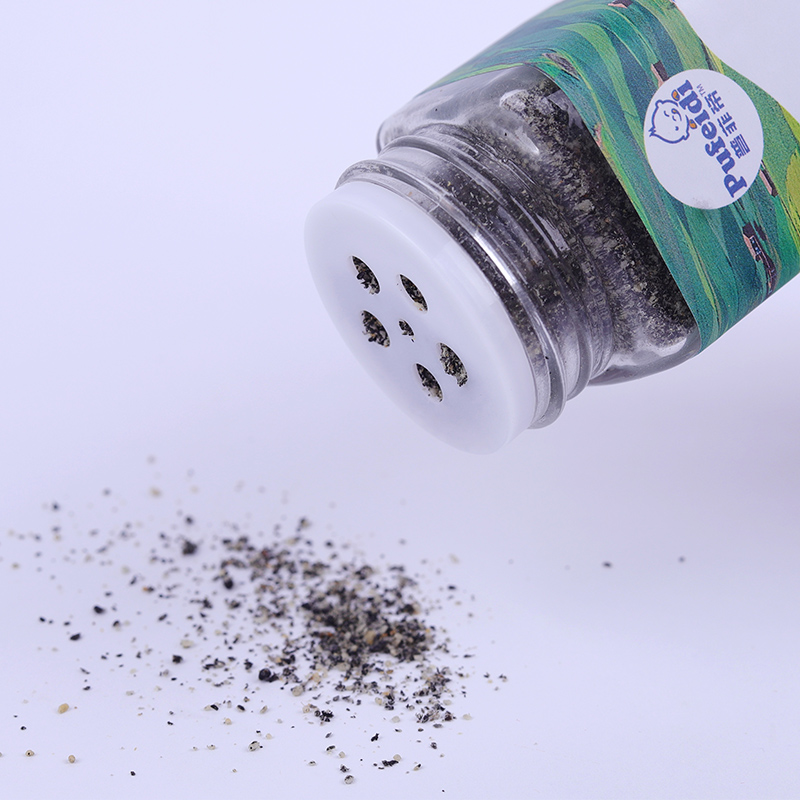 普菲帝旗舰店海苔黑芝麻粉牡蛎粉婴儿添加料调料宝宝盐酱油核辅食桃拌饭料5瓶0