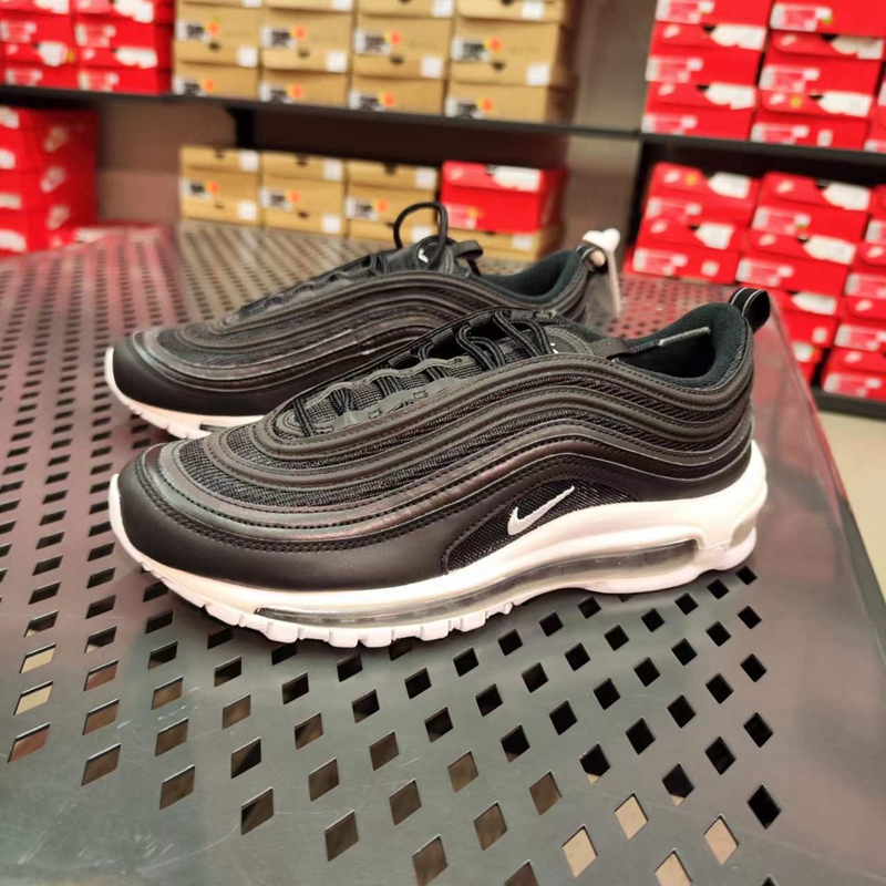 Nike耐克Air Max97 耐克男子纯黑子弹头全掌气垫跑步鞋921826-001