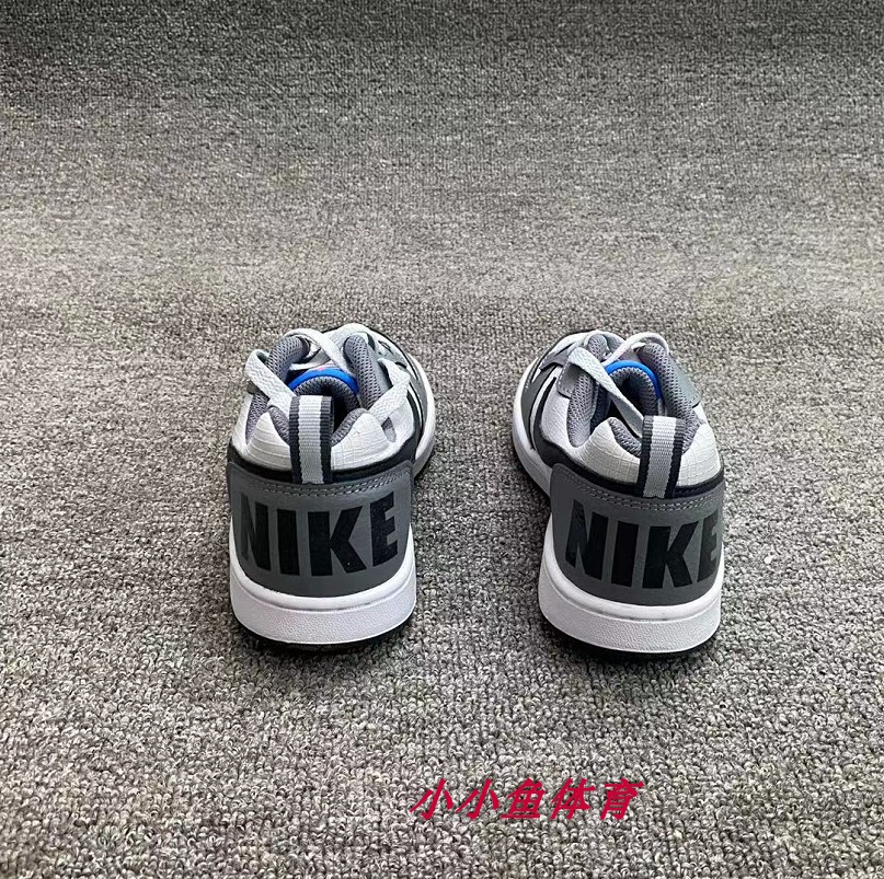 Nike Court Borough Low 2 灰黑蓝女子低帮休闲滑板鞋839985-006 - 图1