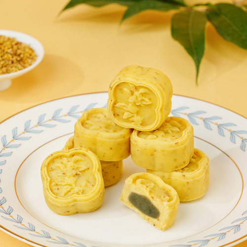 南宋胡记传统手工桂花糕老式绿豆中式糕点心饼干休闲零食伴手礼盒 - 图2