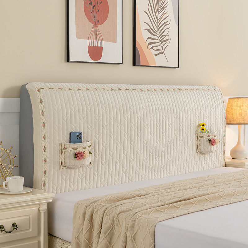 床头套罩2025新款高档万能通用遮丑木头皮软包夹棉全包床靠背罩套,淘宝优惠券,粉丝福利购,淘宝优惠卷