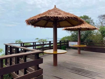 户外沙滩伞蘑菇伞仿真茅草大伞芦苇伞稻草伞凉亭景观伞茅草屋