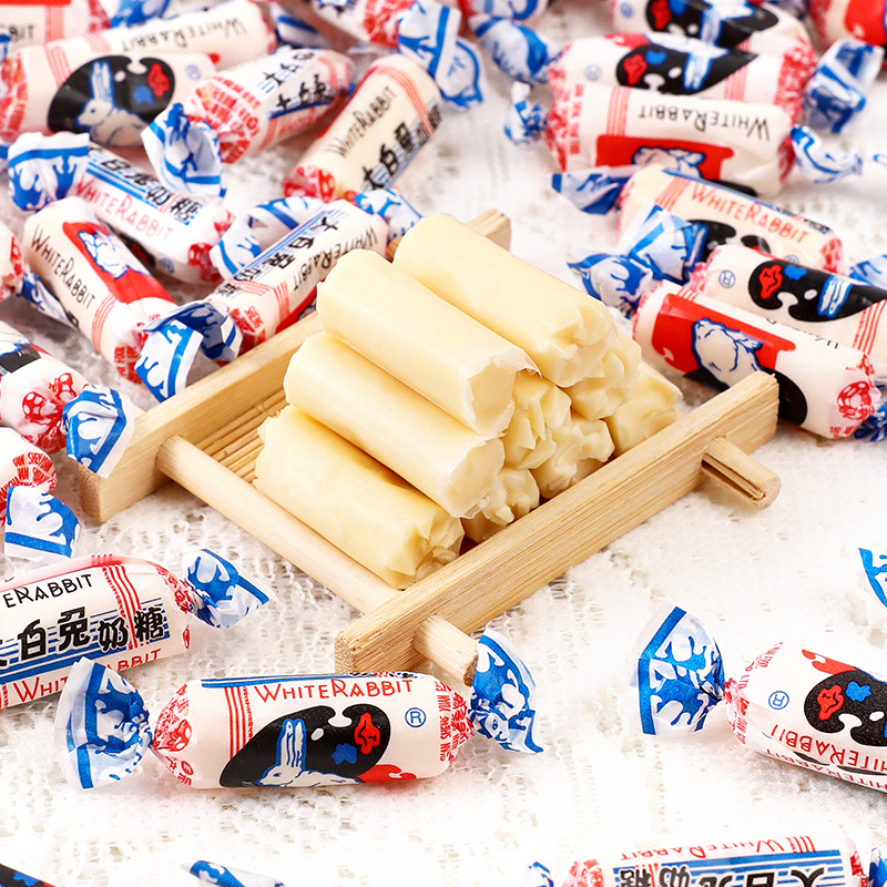 上海冠生园大白兔奶糖结婚庆喜糖果小零食奶糖散装原味500g正品_虎窝淘