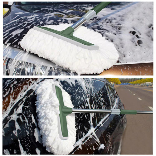 洗车拖把不伤车漆汽车刷车神器车用软毛刷子专用擦车伸缩专用工具 - 图3