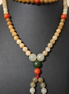 和田玉糖玉多宝108