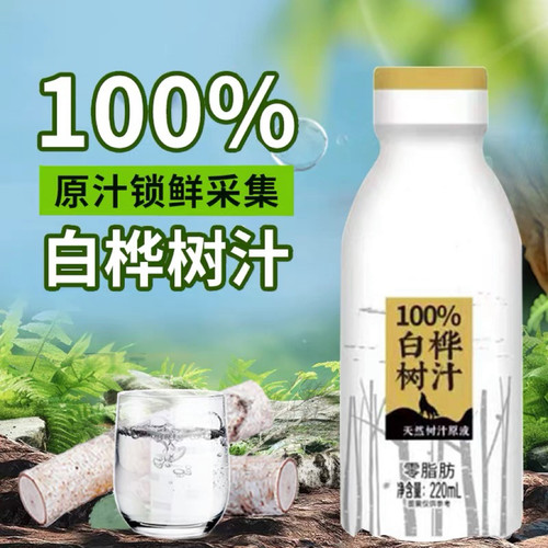 白桦树汁大兴安岭原汁原液100%正品白桦树水植物饮品夏天饮料 - 图2