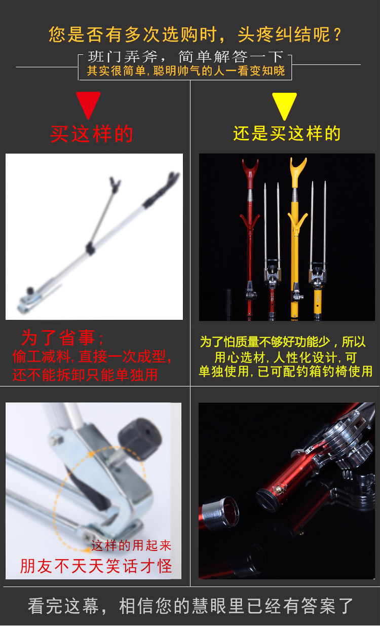 Boyang multi-functional table fishing rod support