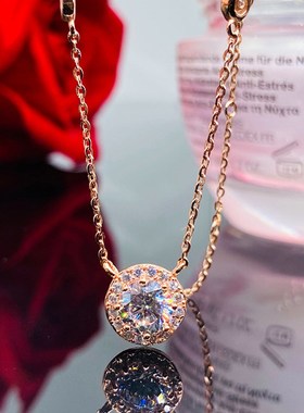 银镀项链PRINGXY莫桑石女