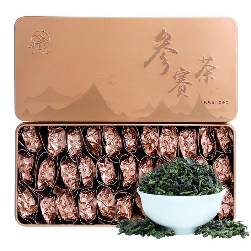 郡望堂号旗舰店新茶安溪铁观音特级浓香型散装兰花香乌龙茶叶小包礼盒装500g3