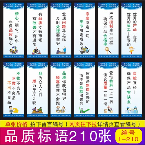 车间质量标语安全生产管理品质标识牌工厂泡沫板食堂文化画墙KT板 - 图0