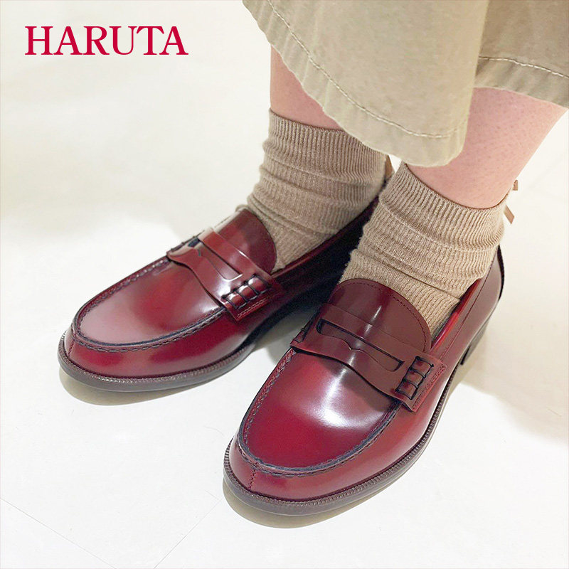 haruta日系230真皮款单鞋百搭jk制服鞋英伦牛皮小皮鞋女乐福鞋,淘宝优惠券,粉丝福利购,淘宝优惠卷