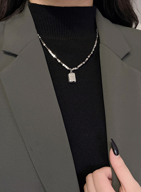 2025新款潮不褪色碎银子锁骨链