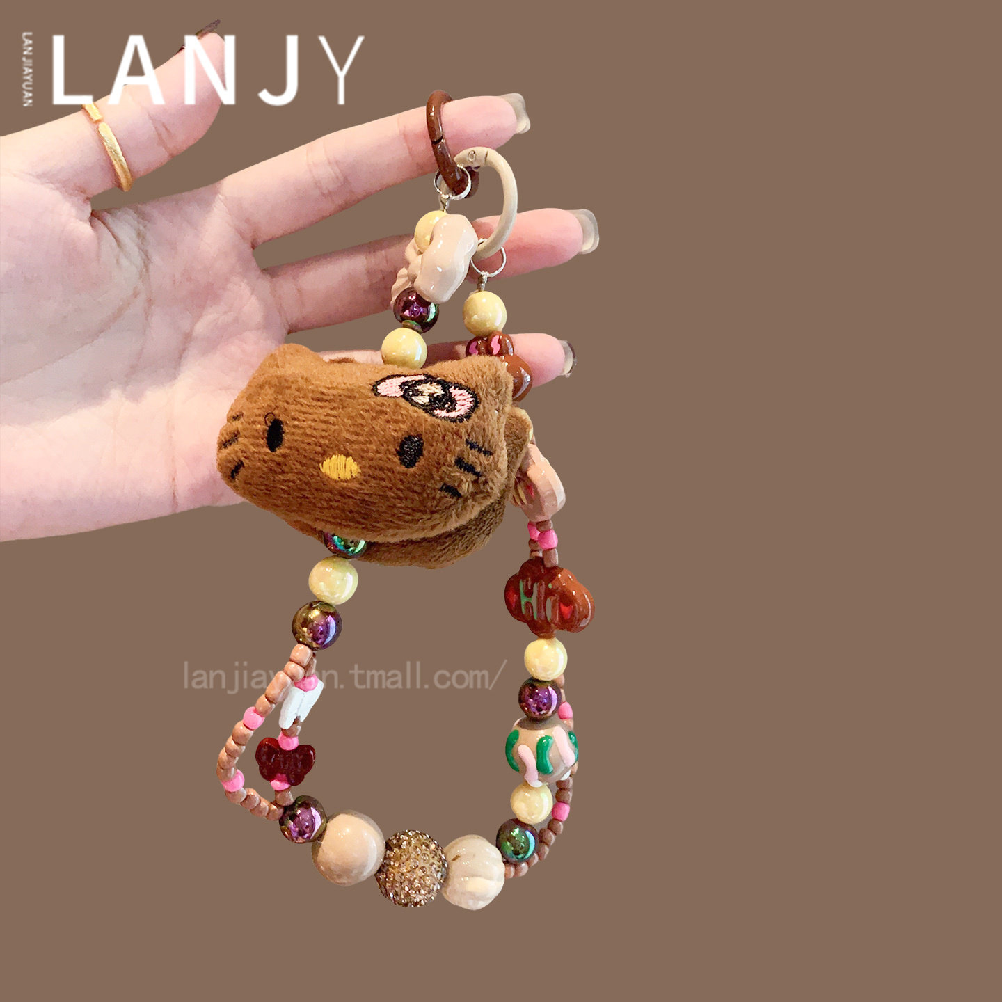 韩版秋冬可爱猫咪挂件挂绳时尚百搭包包挂饰手机防丢手机链钥匙扣 - 图2