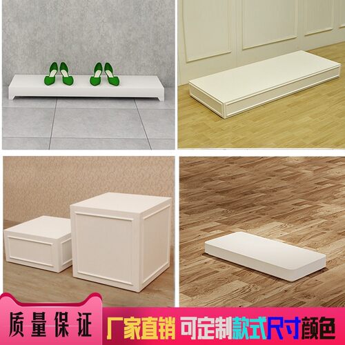 长方形梯形烤漆地台网红直播模特婚纱墩子酒吧发光展示台底座定制 - 图2