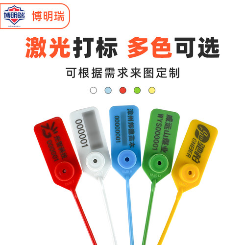一次性安全塑料封条防盗施封锁标签扎带物流集装箱封签货柜车铅封 - 图2