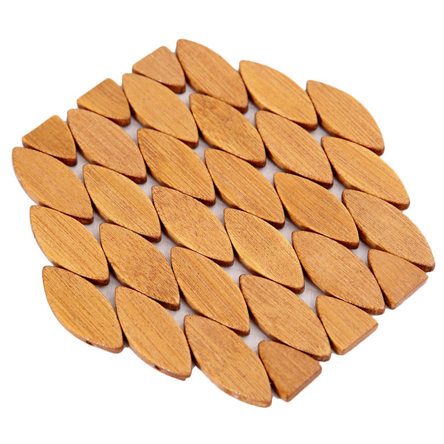 Creative style wooden plate household casserole placemat