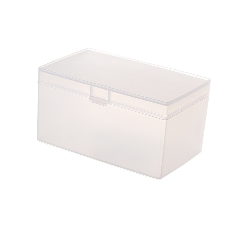 日式卡片收纳盒透明桌面名片杂物抽屉储物盒子塑料卡片办公整理盒