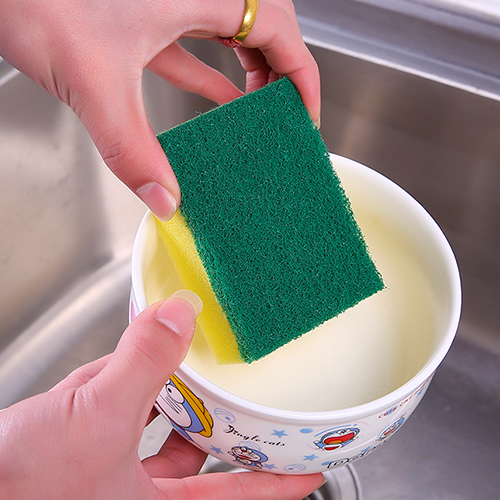 加厚洗碗海绵擦双面百洁布洗碗布厨房抹布家用刷完刷锅神器清洁布 - 图0