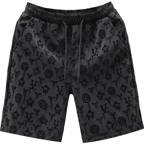 欧洲站潮牌短裤男士休闲五分裤子夏季修身外穿大裤衩男生帅气中裤 - 图3